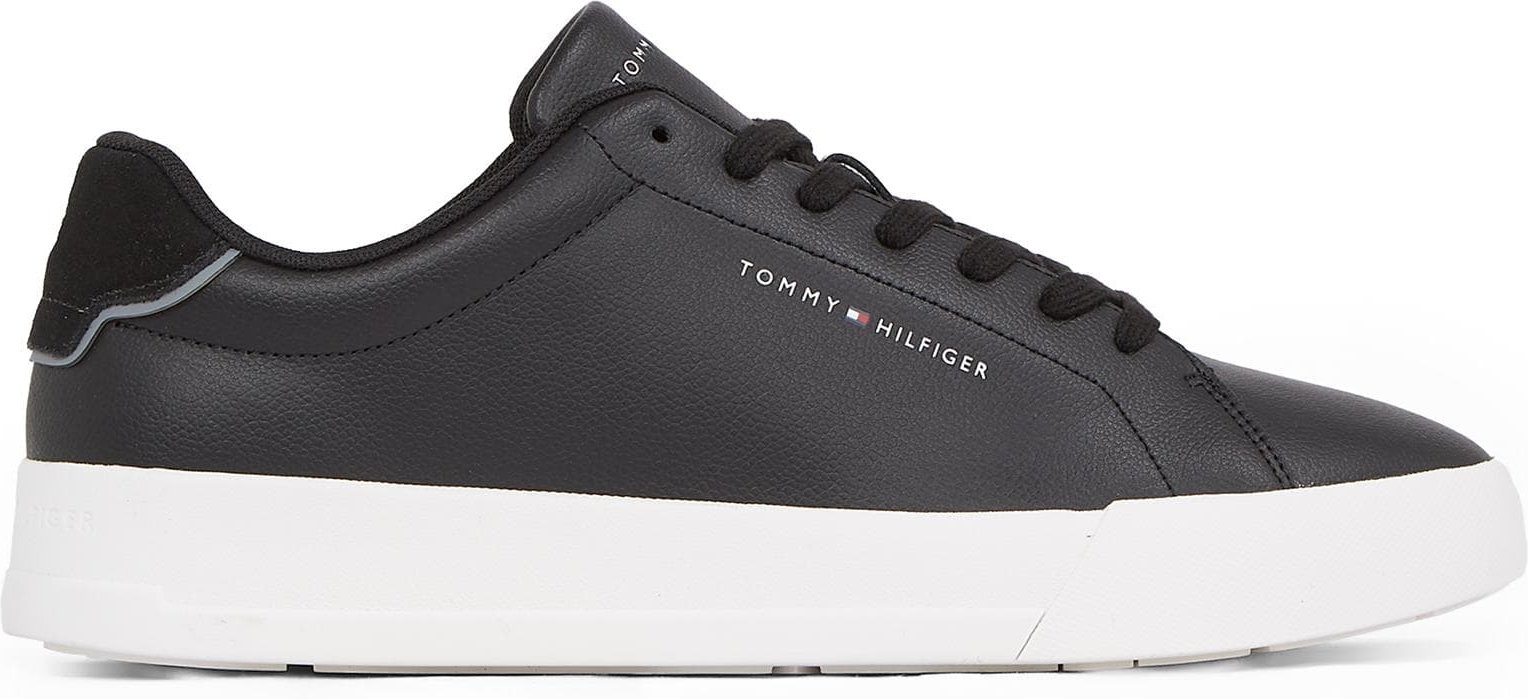 Tommy Hilfiger Court Leder Detailierte Herren Sneaker