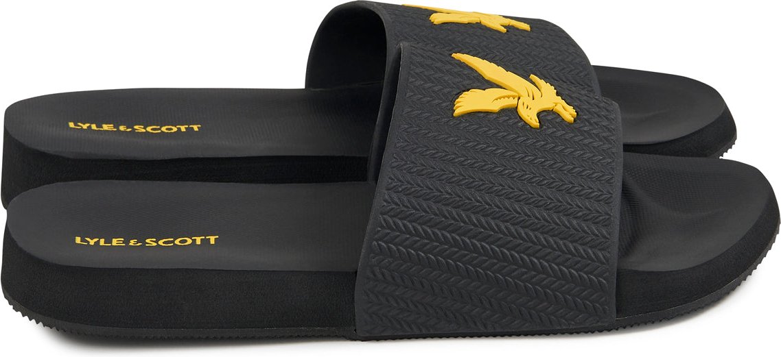 Lyle & Scott Easy Slide in Schwarz