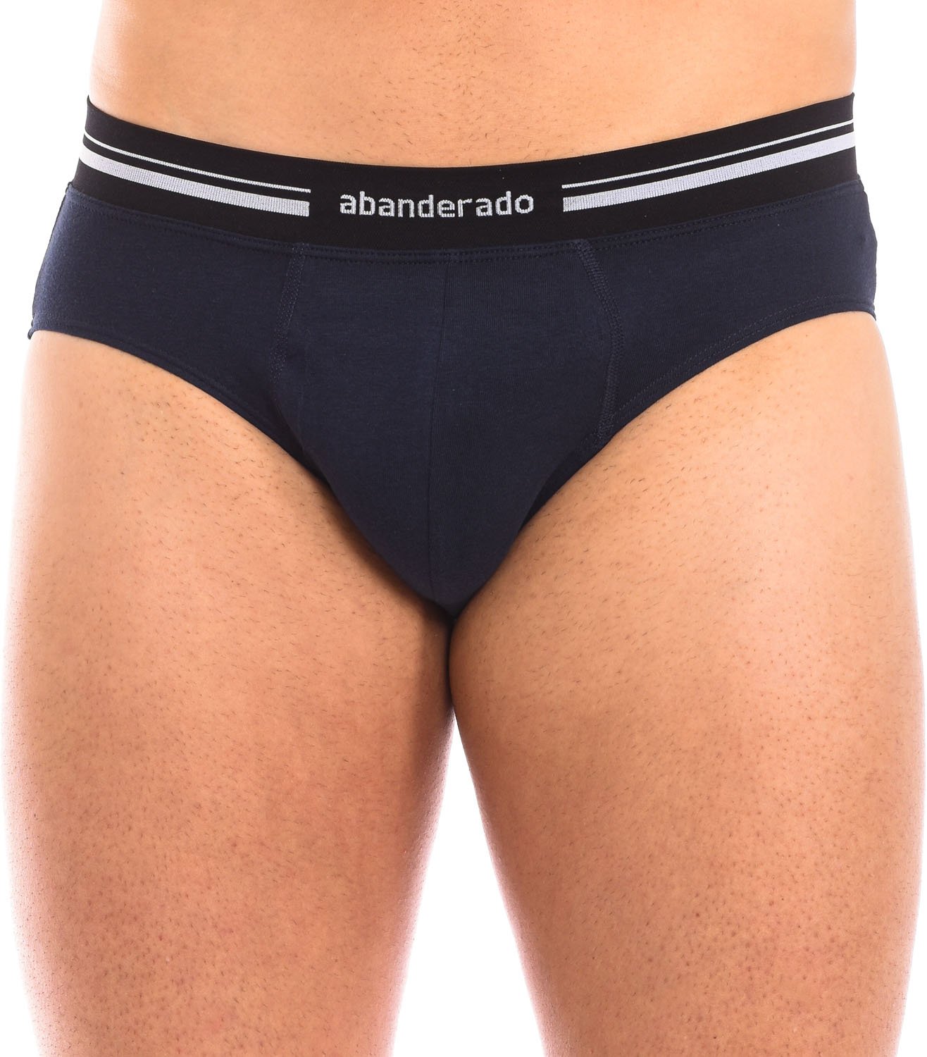 Atmungsaktiver Stoffslip, anatomische Vorderseite, Modell A077H für Männer. Hervorragender Komfort und Passform.