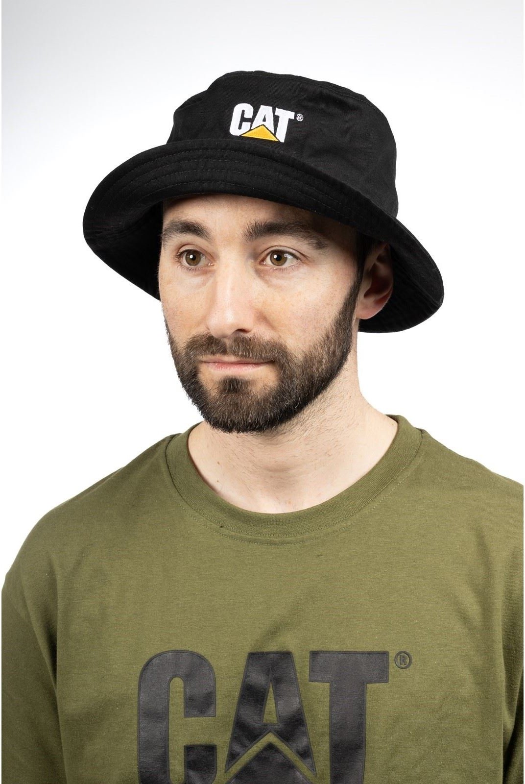 Caterpillar Baumwolle Unisex Erwachsene Schwarzer Bucket Hat