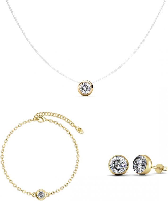 Mond-Set - Gold und Kristall