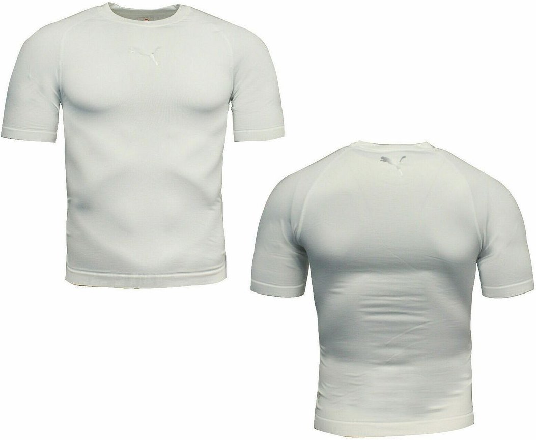 Puma Kurzarm Crew weiße Männer Körperbekleidung funktionaler Baselayer-T-Shirt 741996 02
