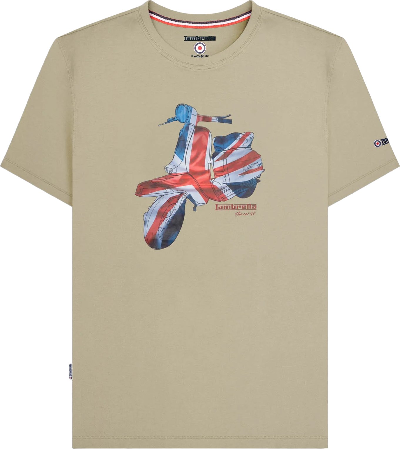 Lambretta - "SS25" T-Shirt für Herren (Steinfarben)