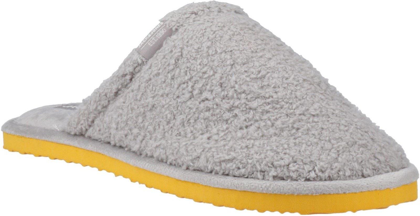 Jack & Jones Harry Fluff Polyester Herren Hausschuhe Frost Grau