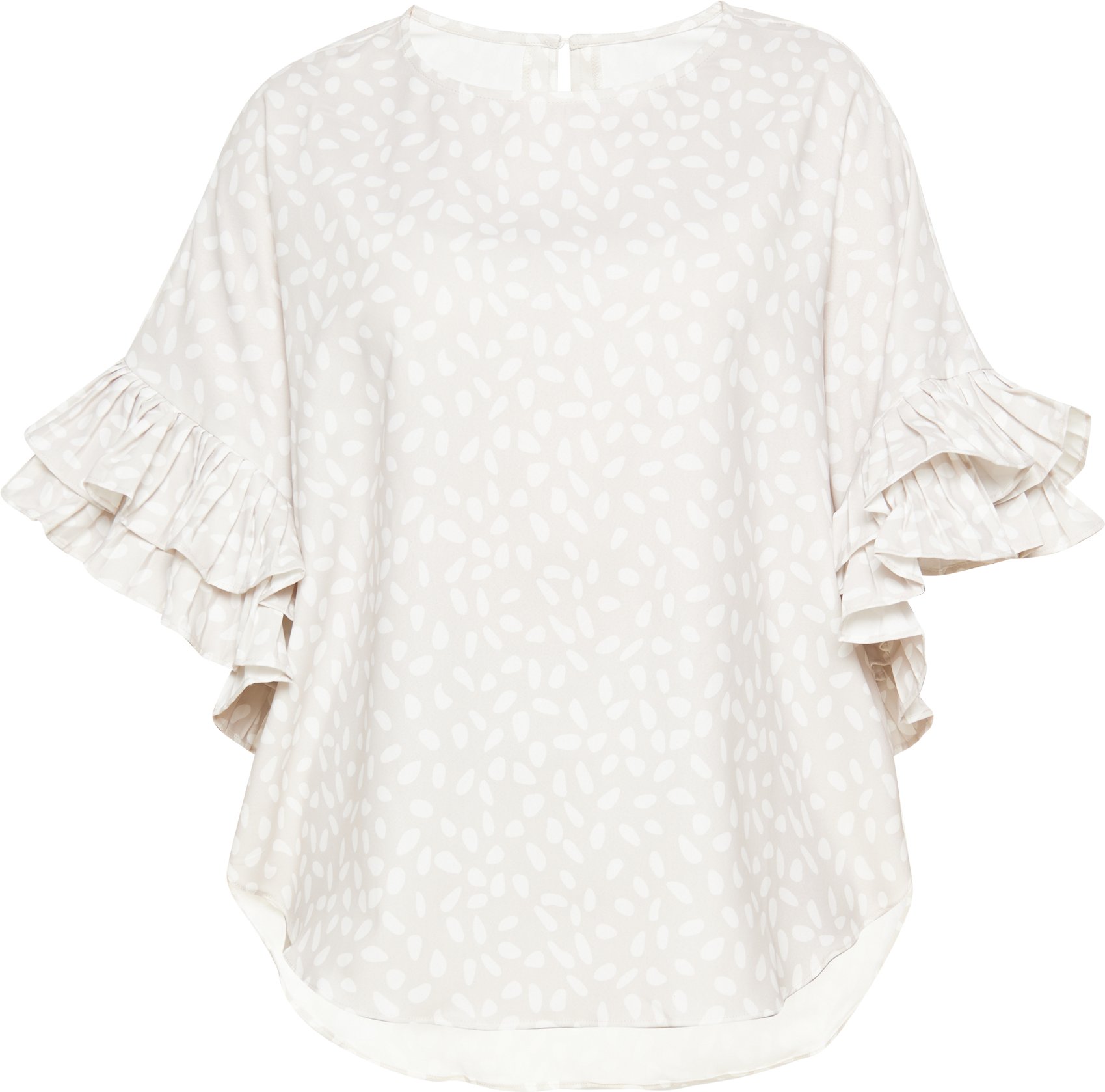 FELIPA Bluse Frauen braun weiß