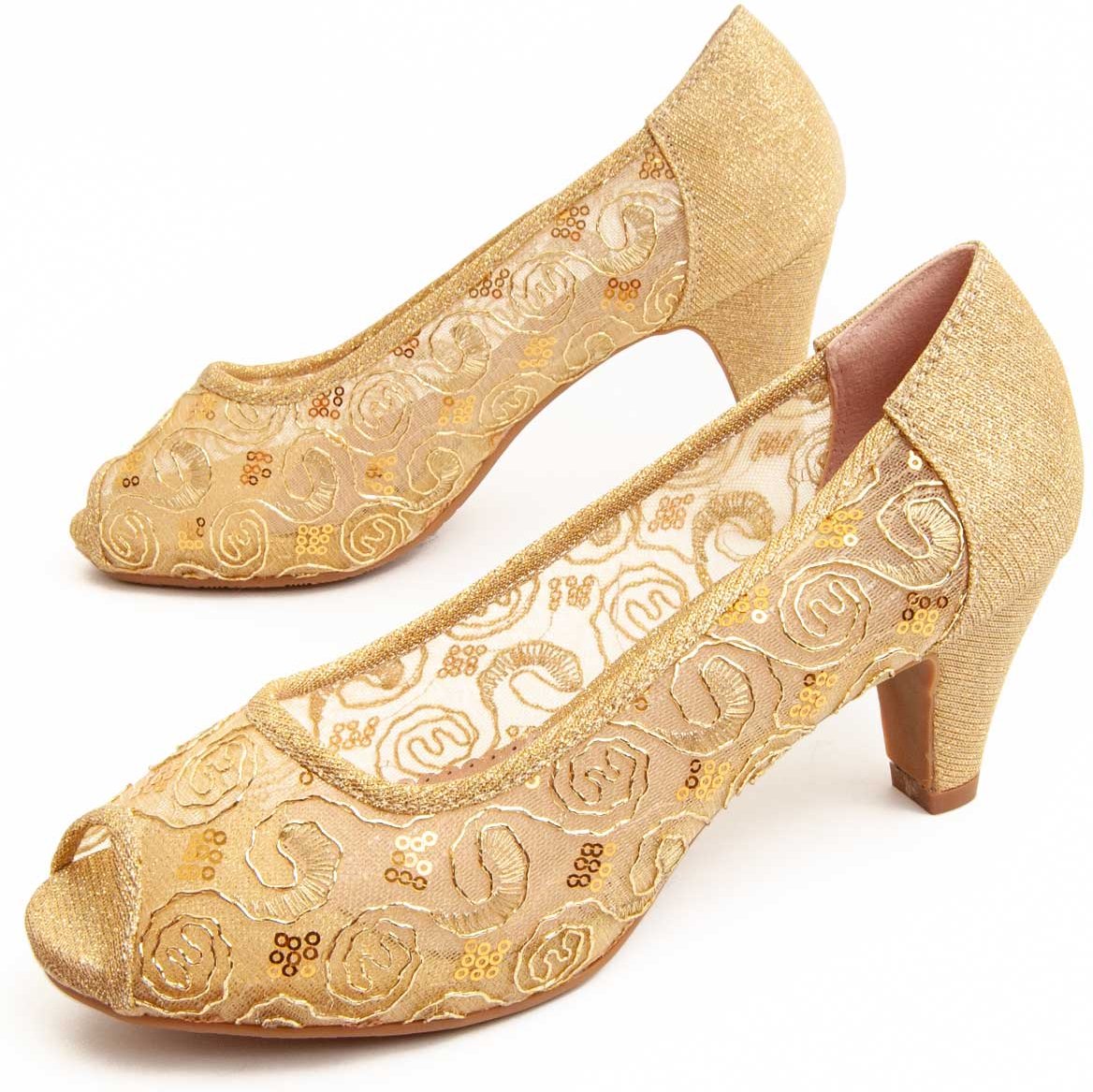 Montevita Absatzschuh Unnecebapas in Gold
