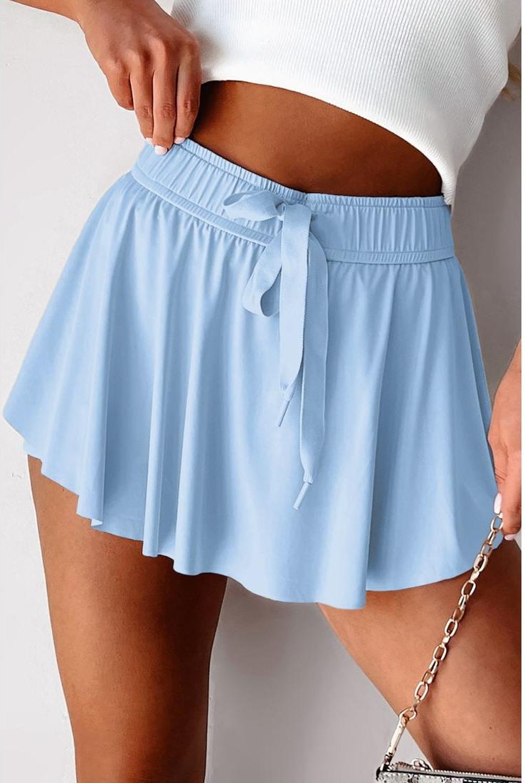 Thumbnail - Damen High-Waist Active Skorts mit Kordelzug und Futter