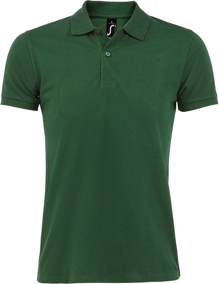 Thumbnail - SOLS Mens Perfect Pique Kurzarm-Poloshirt (flaschengrün)