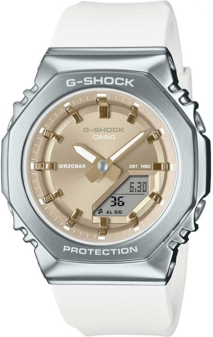 Casio G-Shock Damen Weiß Uhr GM-S2110-7A9ER