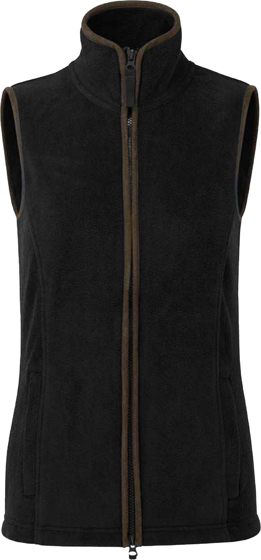 Premier Womens/Ladies Artisan Fleece-Weste (Schwarz/Braun)