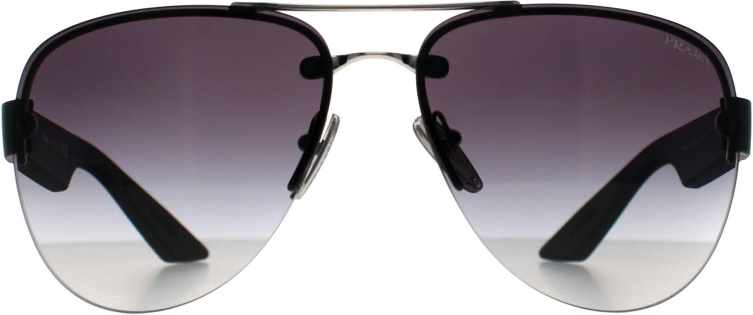 Prada Sport PS55YS 1BC09U Sonnenbrille mit silbergrauem Farbverlauf