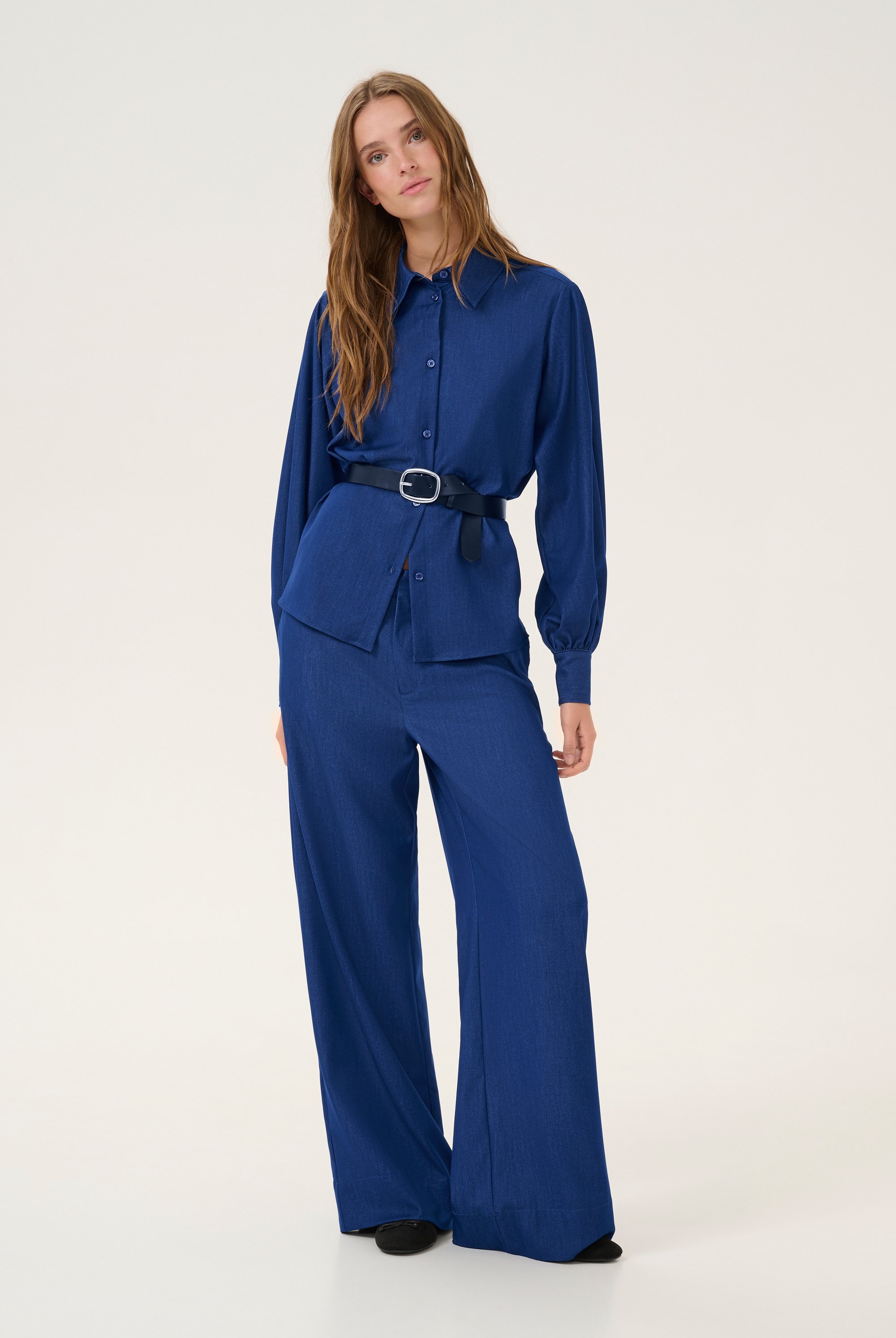 Langarm - Hemd Casual fit medium blue