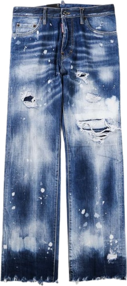 Dsquared2 - Roadie Jean - Blaue Jeanshose Im Used-look