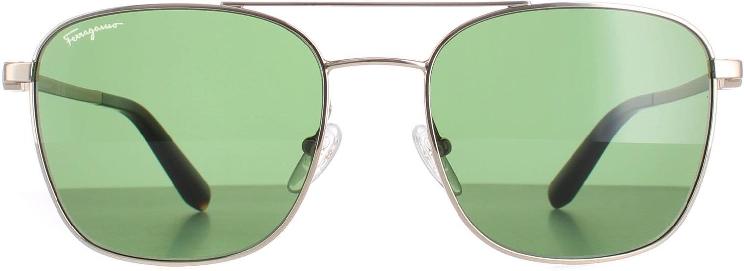 Salvatore Ferragamo Pilotenbrille Herren Gold Grün SF158S