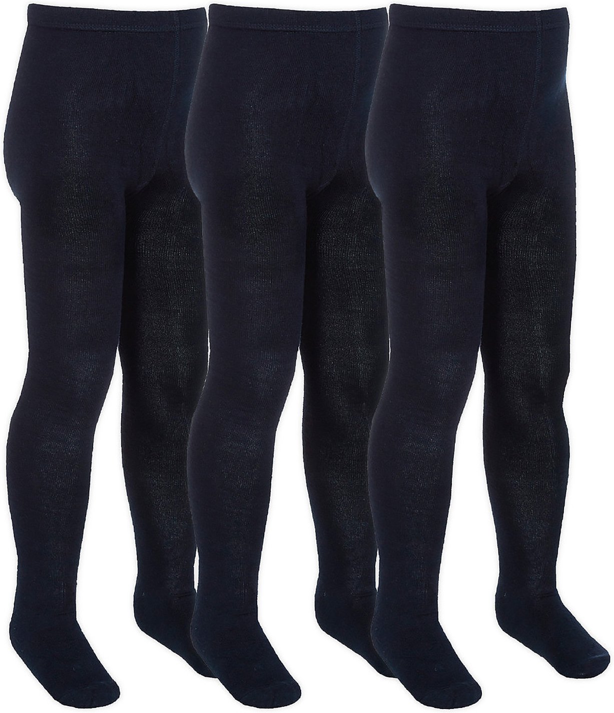 Thumbnail - 3 Paar Multipack Mädchen Bambus-Schulstrumpfhosen | Sock Snob | Footed Soft Plain Strumpfhosen in Schwarz, Grau, Weiß, M...