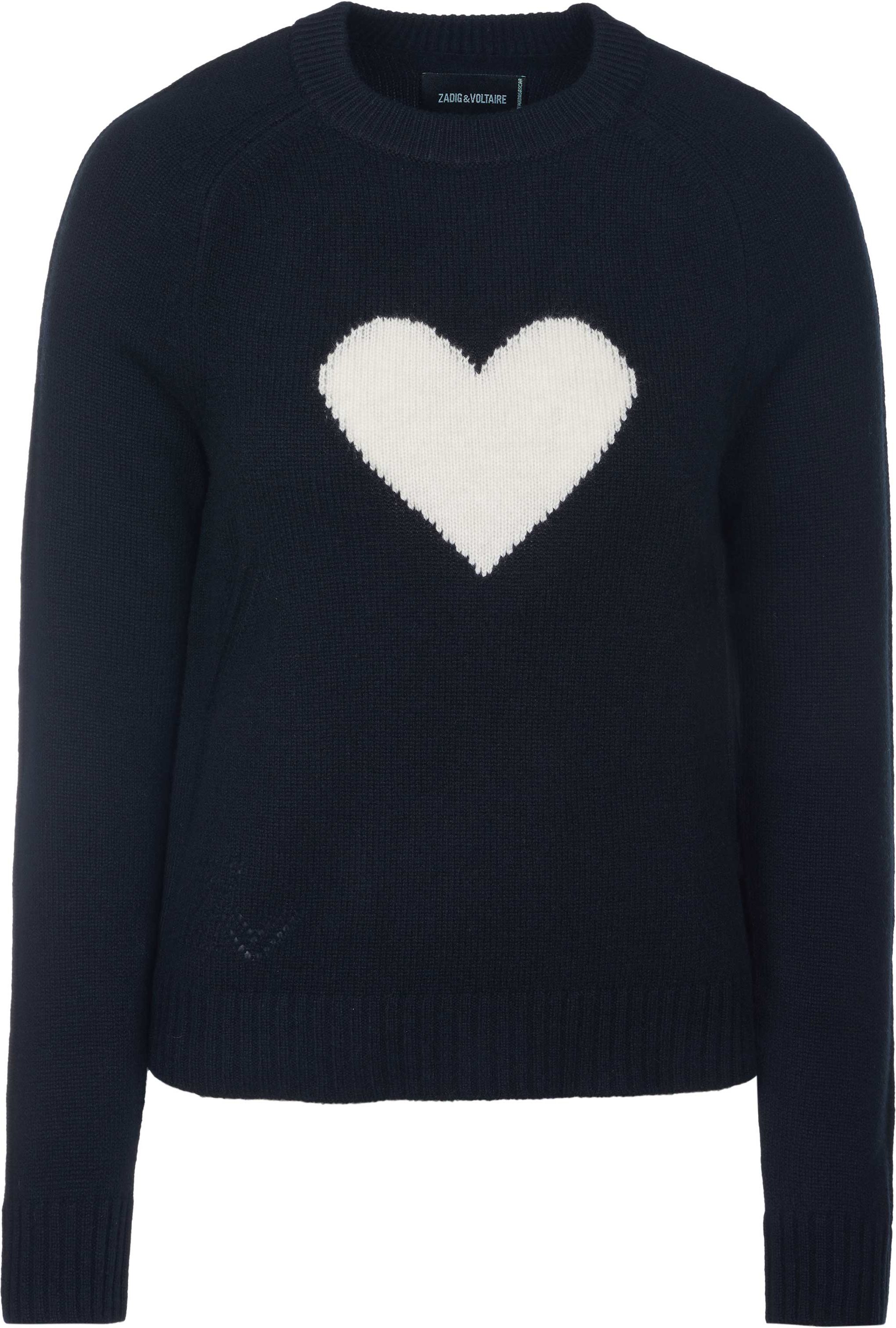 Zadig & Voltaire Pullover LILI WS HEART schwarz