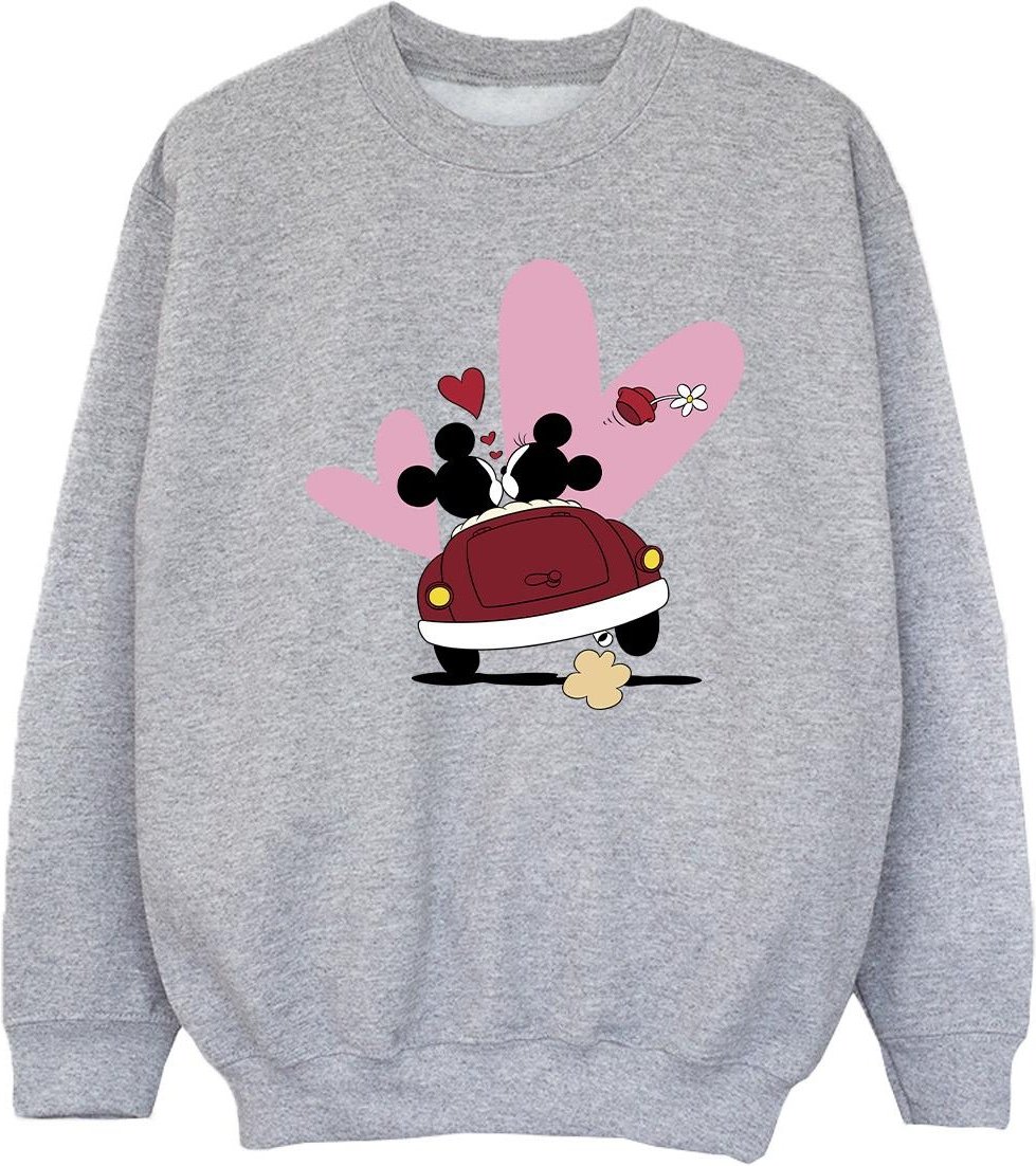 Disney - "Mickey Mouse Car Print" Sweatshirt für Mädchen (Grau)