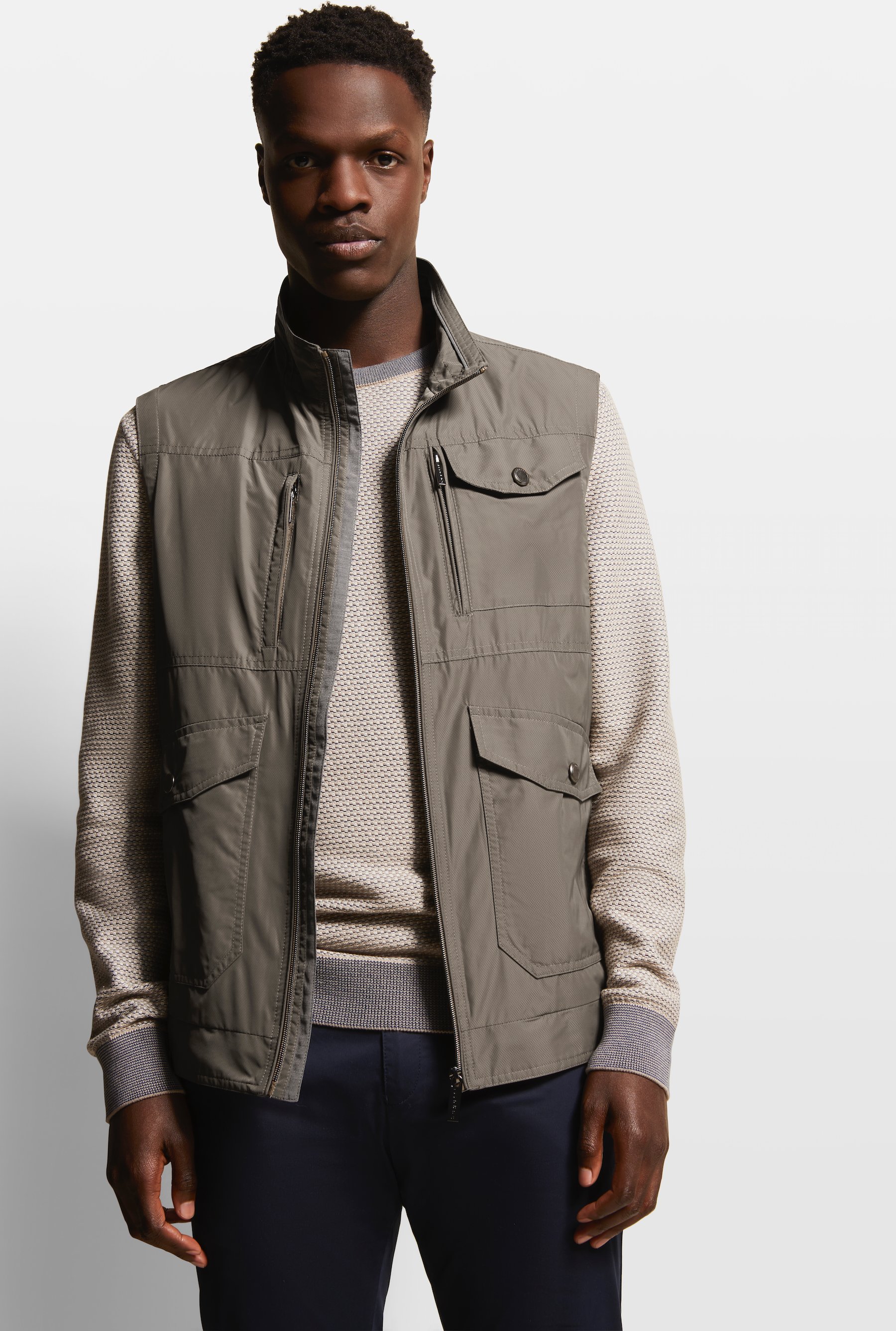 Bugatti Herren Weste mit wasserabweisender Funktion