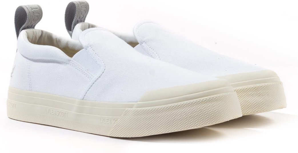 Thumbnail - Lyle & Scott Duncan Weiße Leinenschuhe