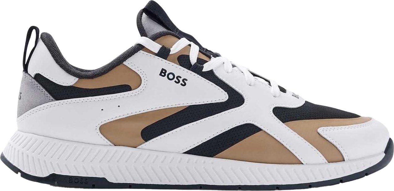 Thumbnail - Boss - "Titanium" Sneaker für Herren, Leder (Beige)