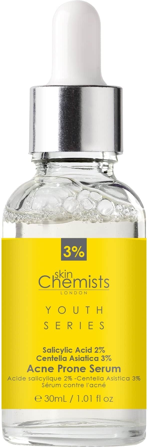 Thumbnail - skinChemists Jugend-Serie Akneanfälliges Serum Salicylsäure 2%, Centella Asiatica 3% 30ml