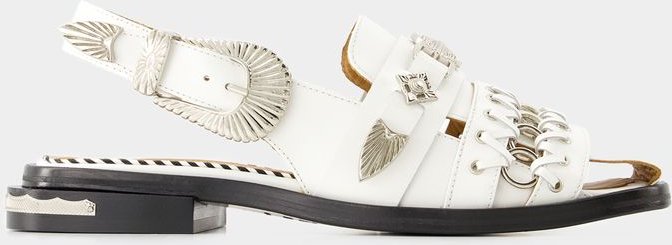 Sandalen Aj1312 - Toga Pulla - Leder - Weiß