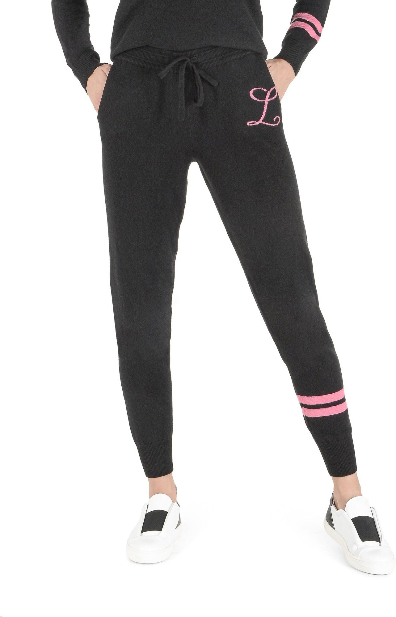 Luxuriöse Kaschmir Strick Trainingshose