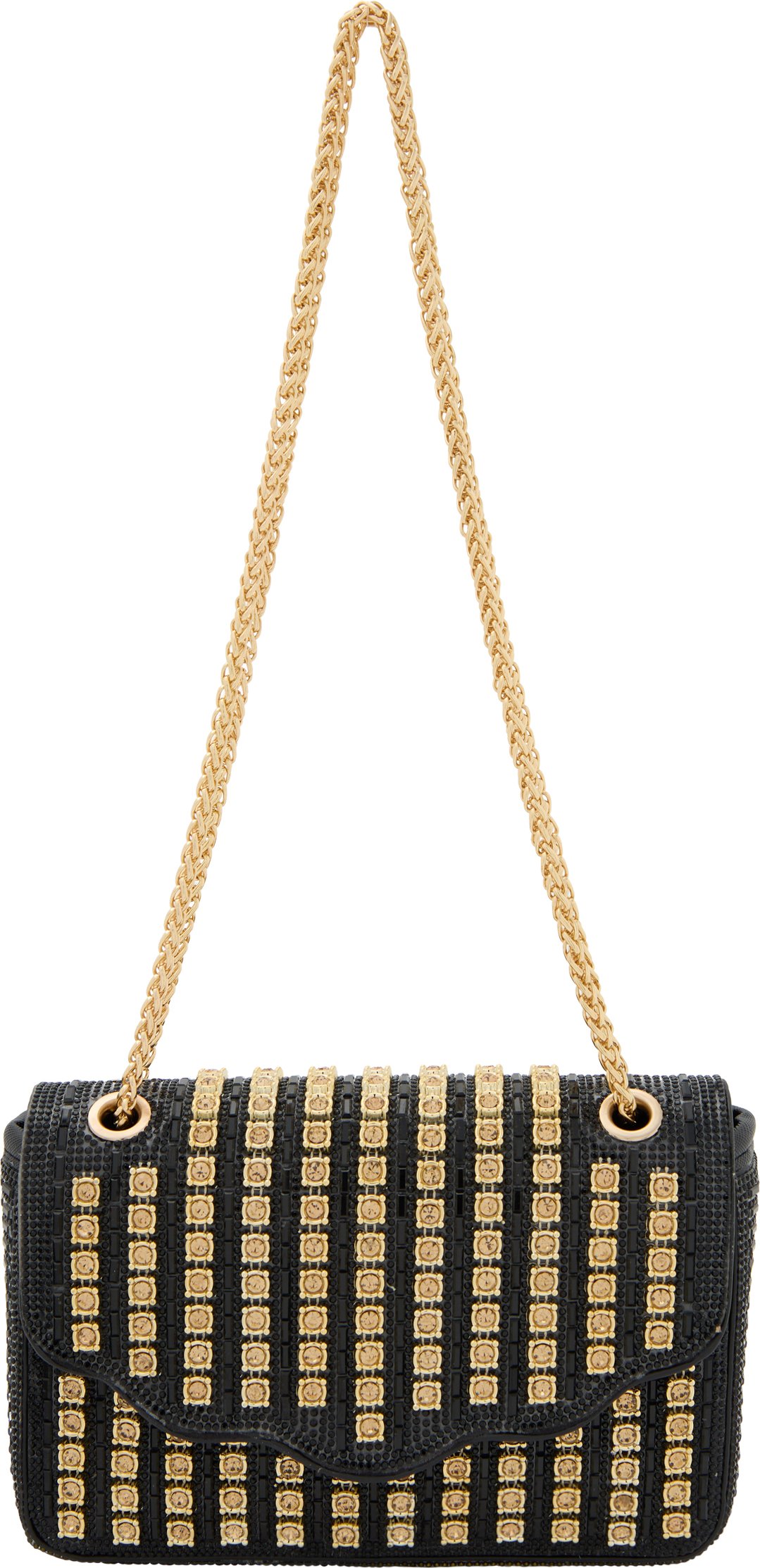 Faina Klappentasche Klappentasche Frauen schwarzes Gold