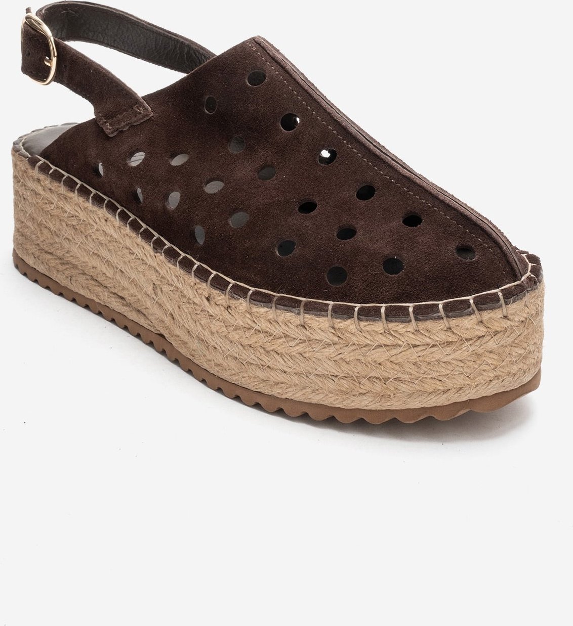 Fraga Leder Keilabsatz Sandale