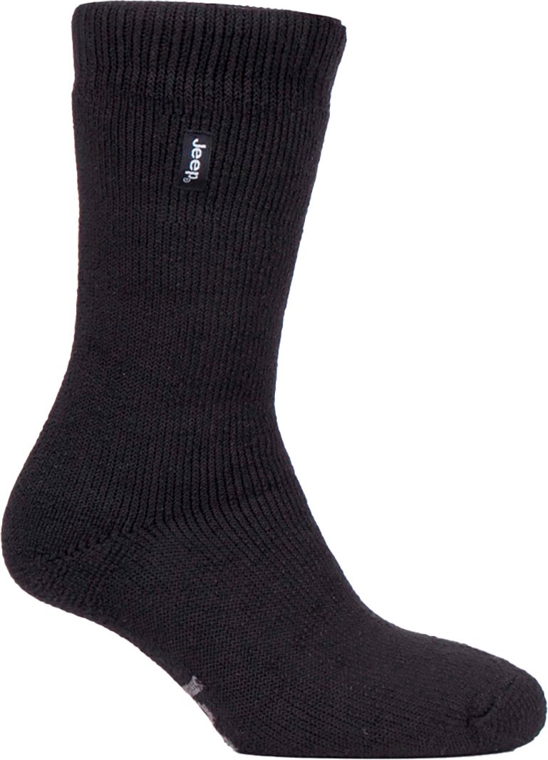 Herren Thermostiefelsocken für den Winter | Jeep | Warme Hochleistungssocken | Ideal zum Wandern - Schwarz