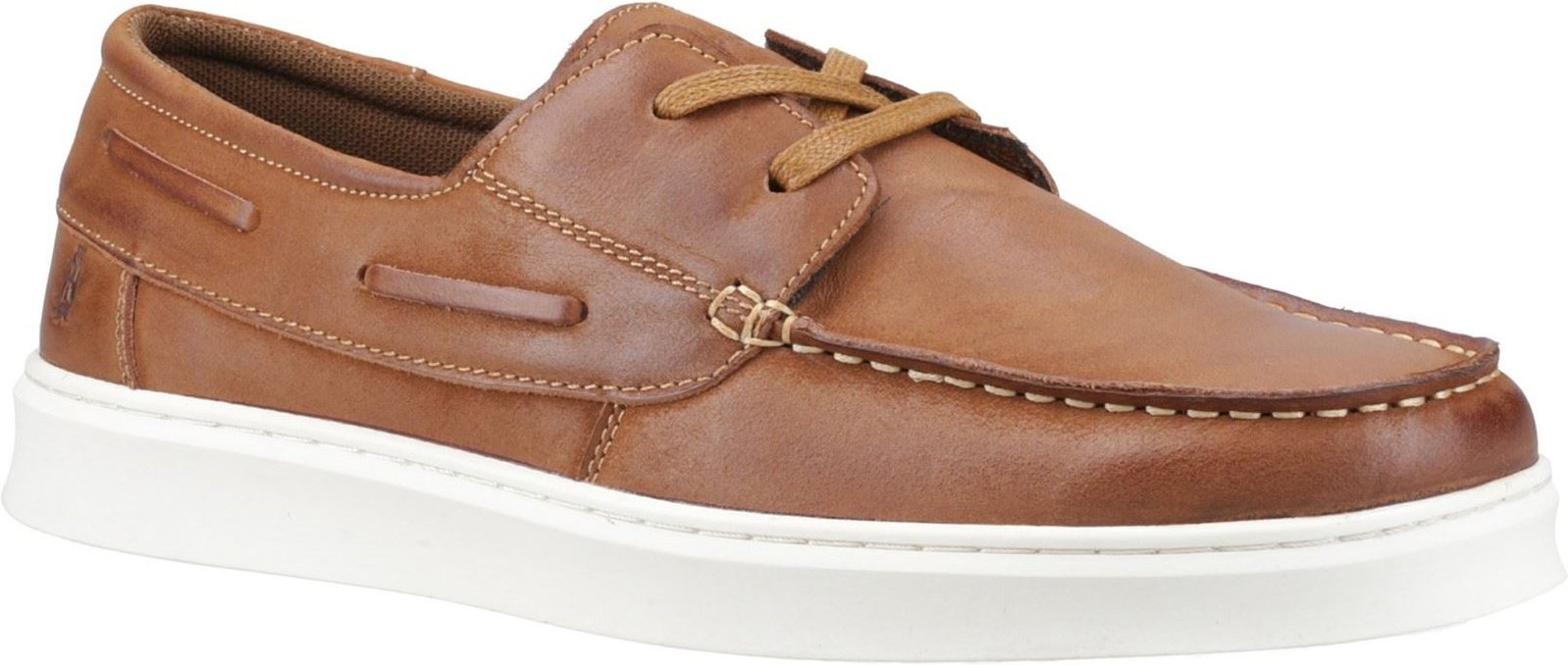 Hush Puppies Madden Leder Herren Tan Bootsschuhe
