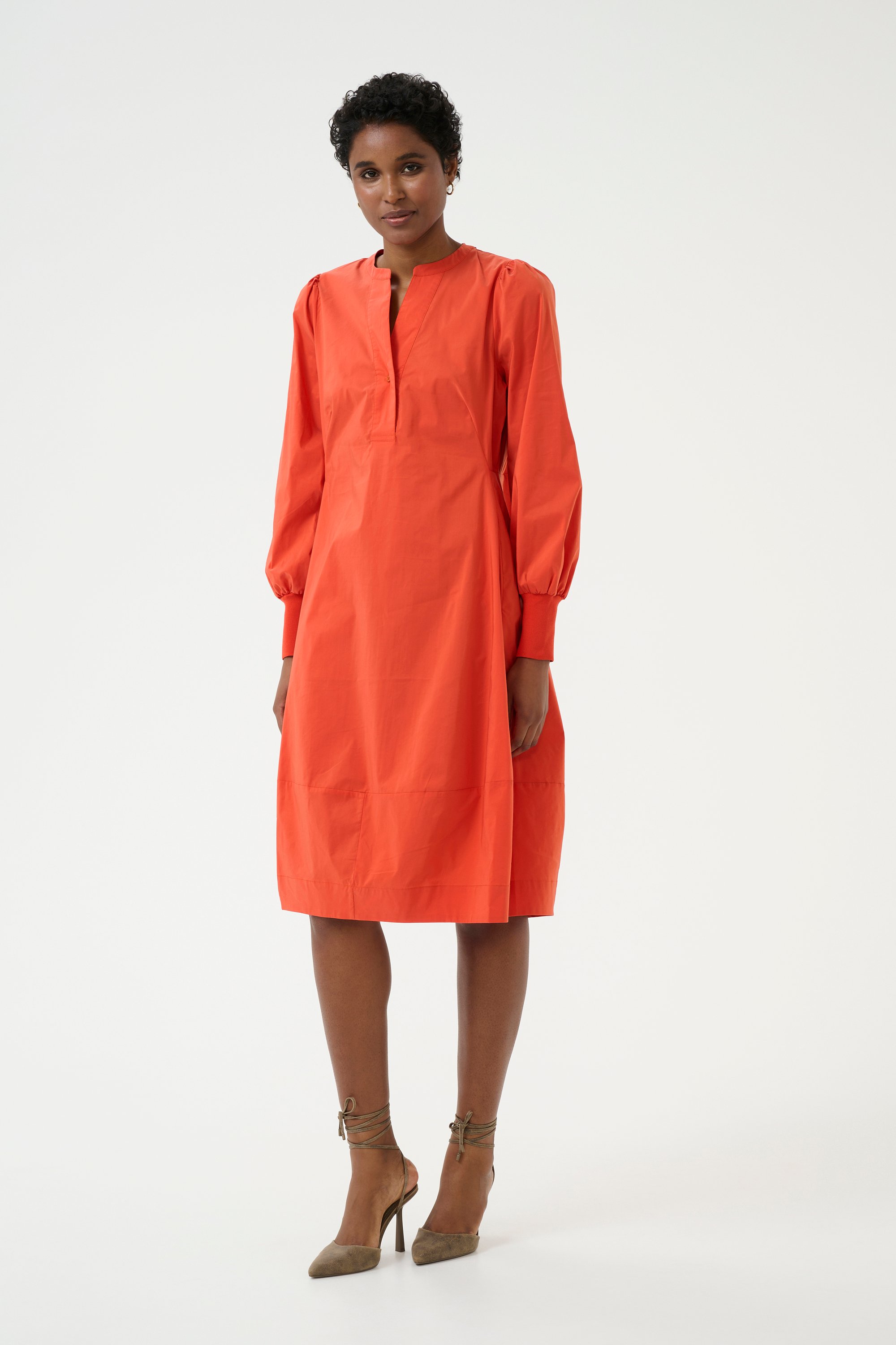 Kleid Feminine Koi orange