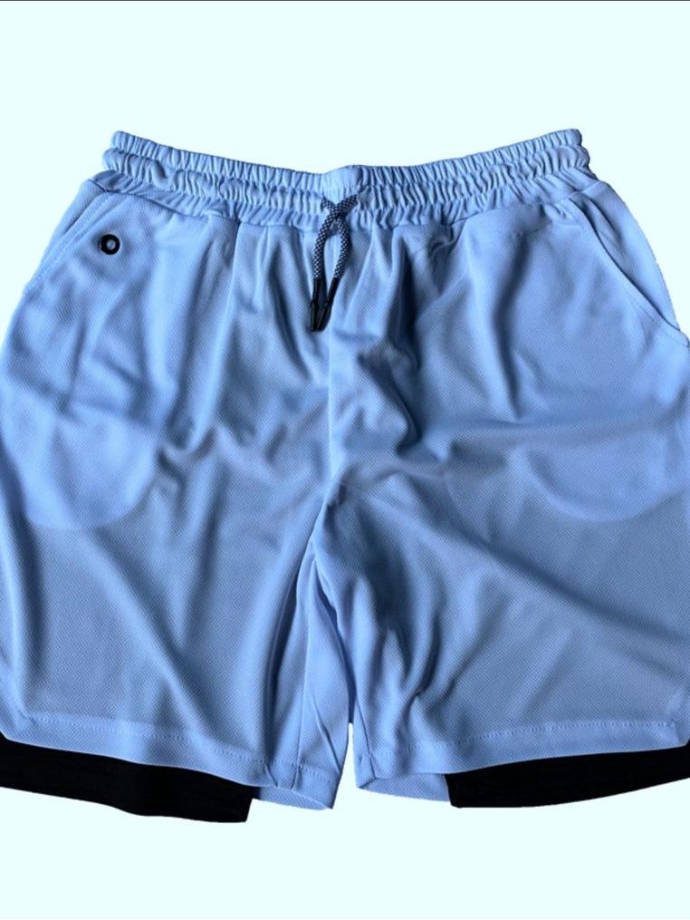 Herren Plus-Size Sportshorts mit Kordelzug und Taschen