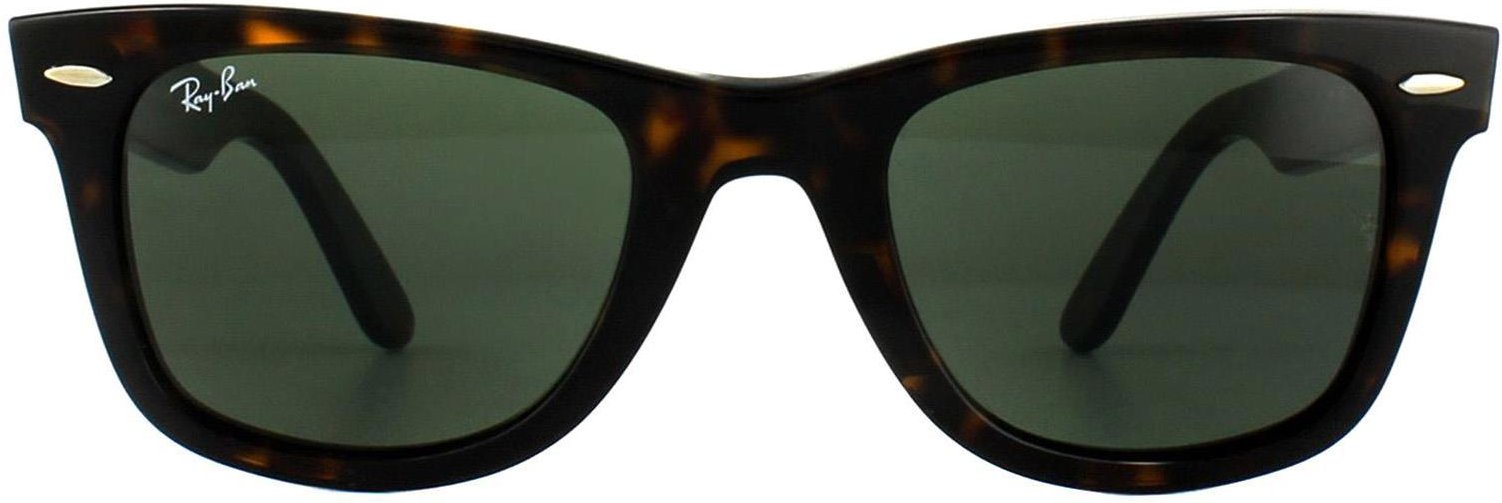 Lunettes De Soleil Ray-Ban Wayfarer 2140 902 Tortue Vert G-15 Moyen 50mm