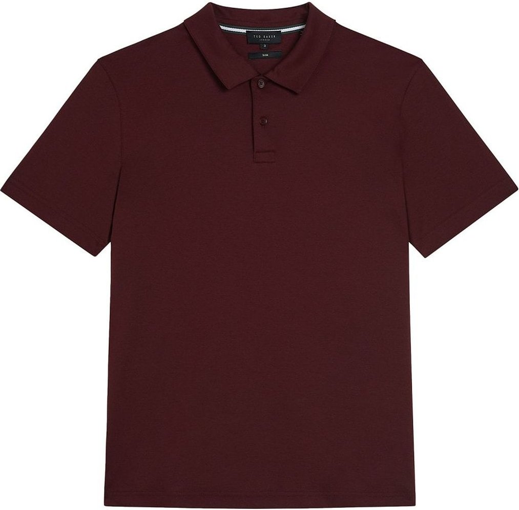 Ted Baker Zeiter Slim Fit Herren Burgund Polo -Hemd