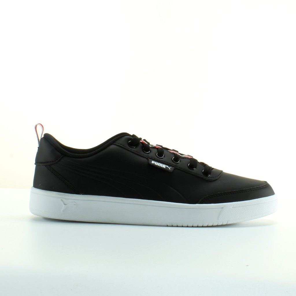 Puma Court Breaker Black Leder Herren Schnürungstrainer 366817 02