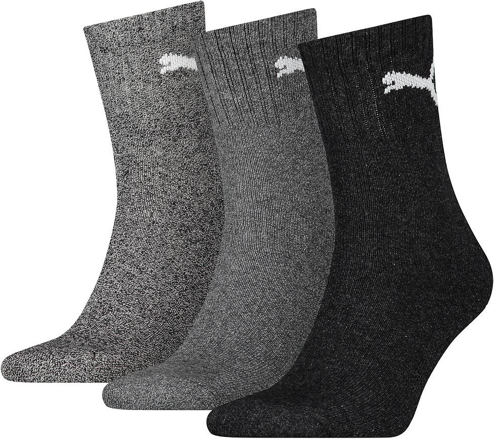 Puma Unisex Socken, 3er-Pack (Grau)