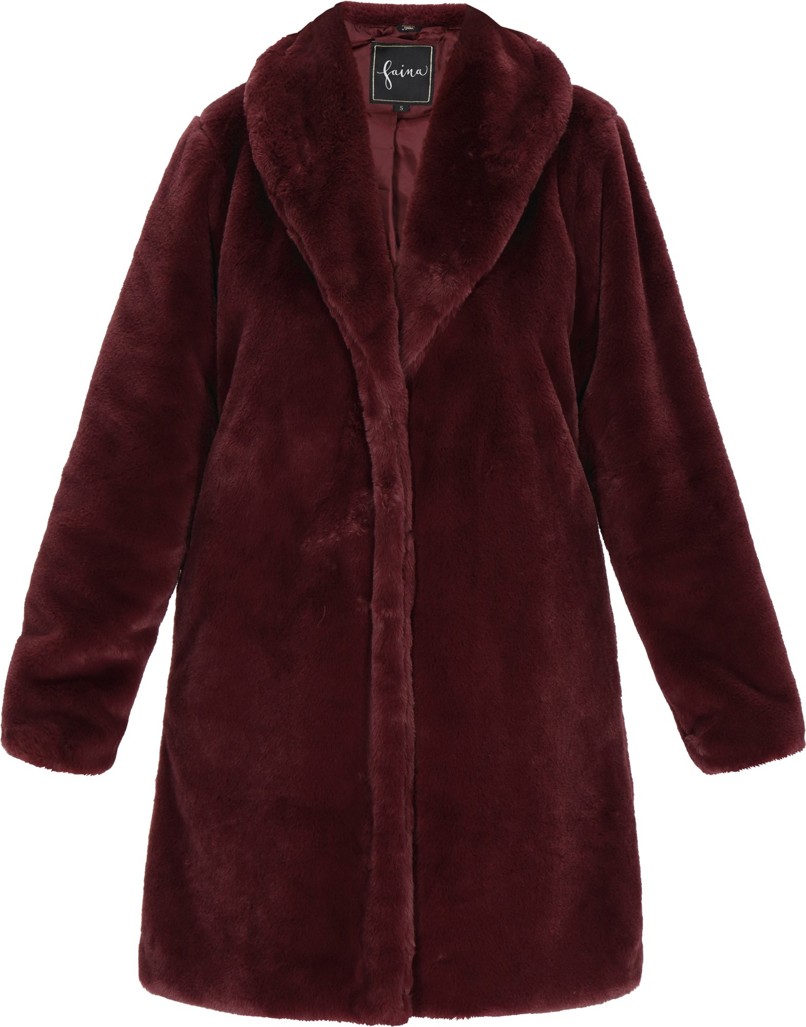 Faina Mantel Frauen Burgund