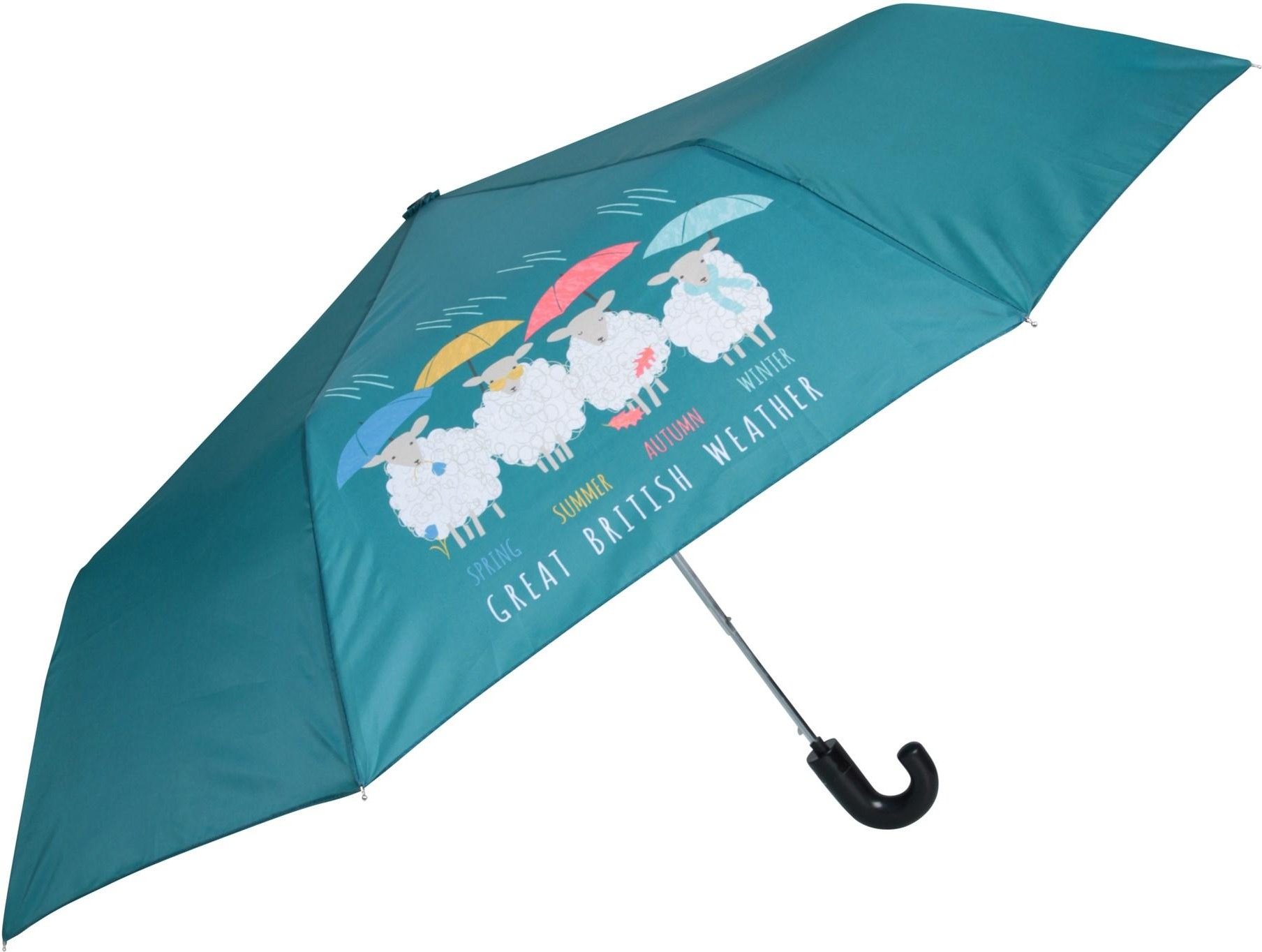 Mountain Warehouse - Faltbarer Regenschirm Floral Wandern (Petrol)