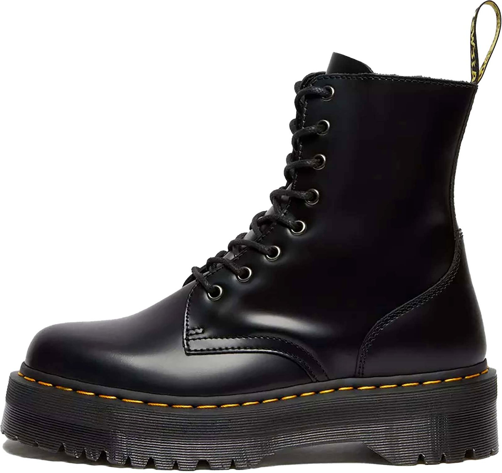 Jadon Polierte Glatte Dr. Stiefel Martens Schwarz