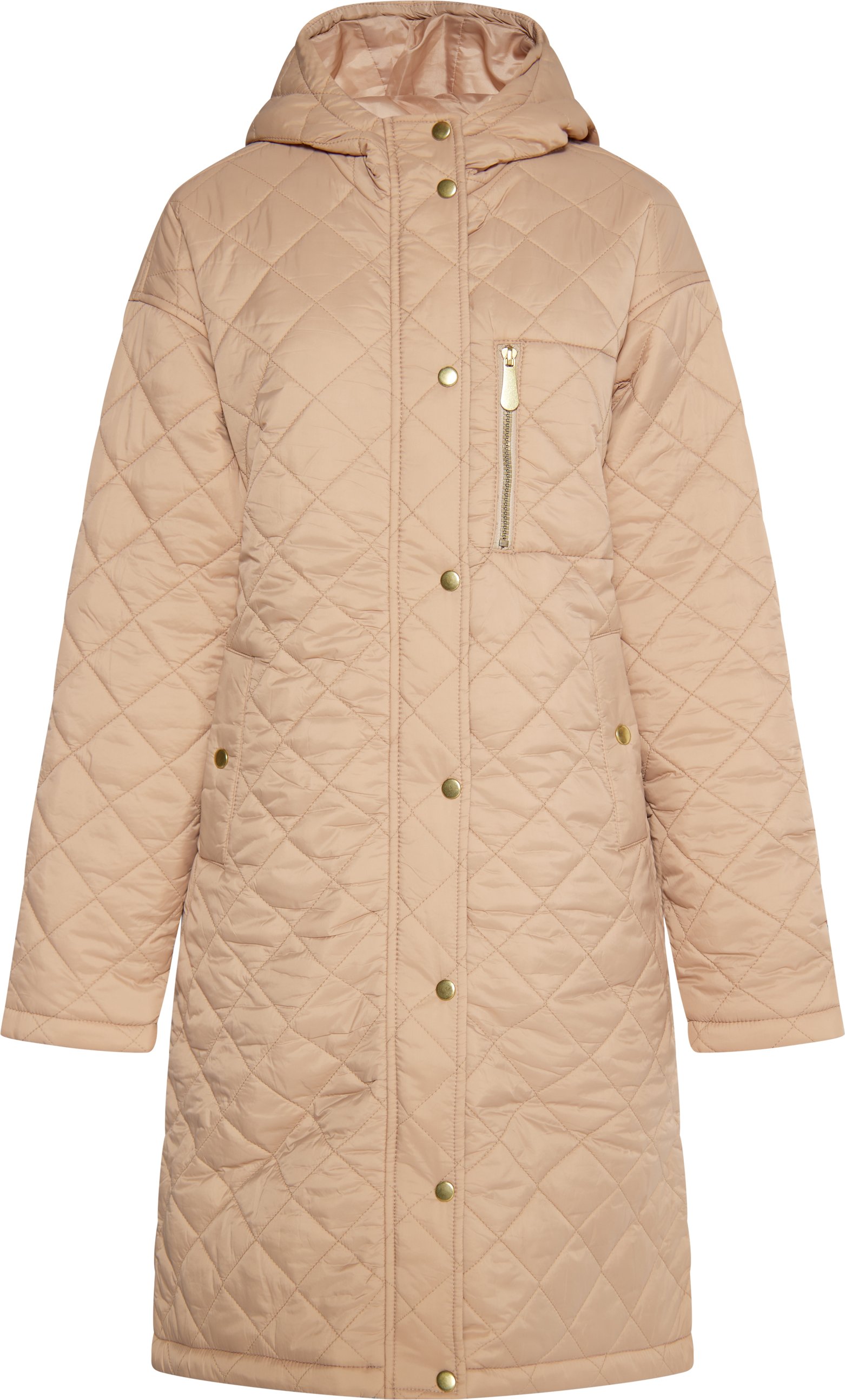 Faina Leichter Steppmantel Damen Kamel
