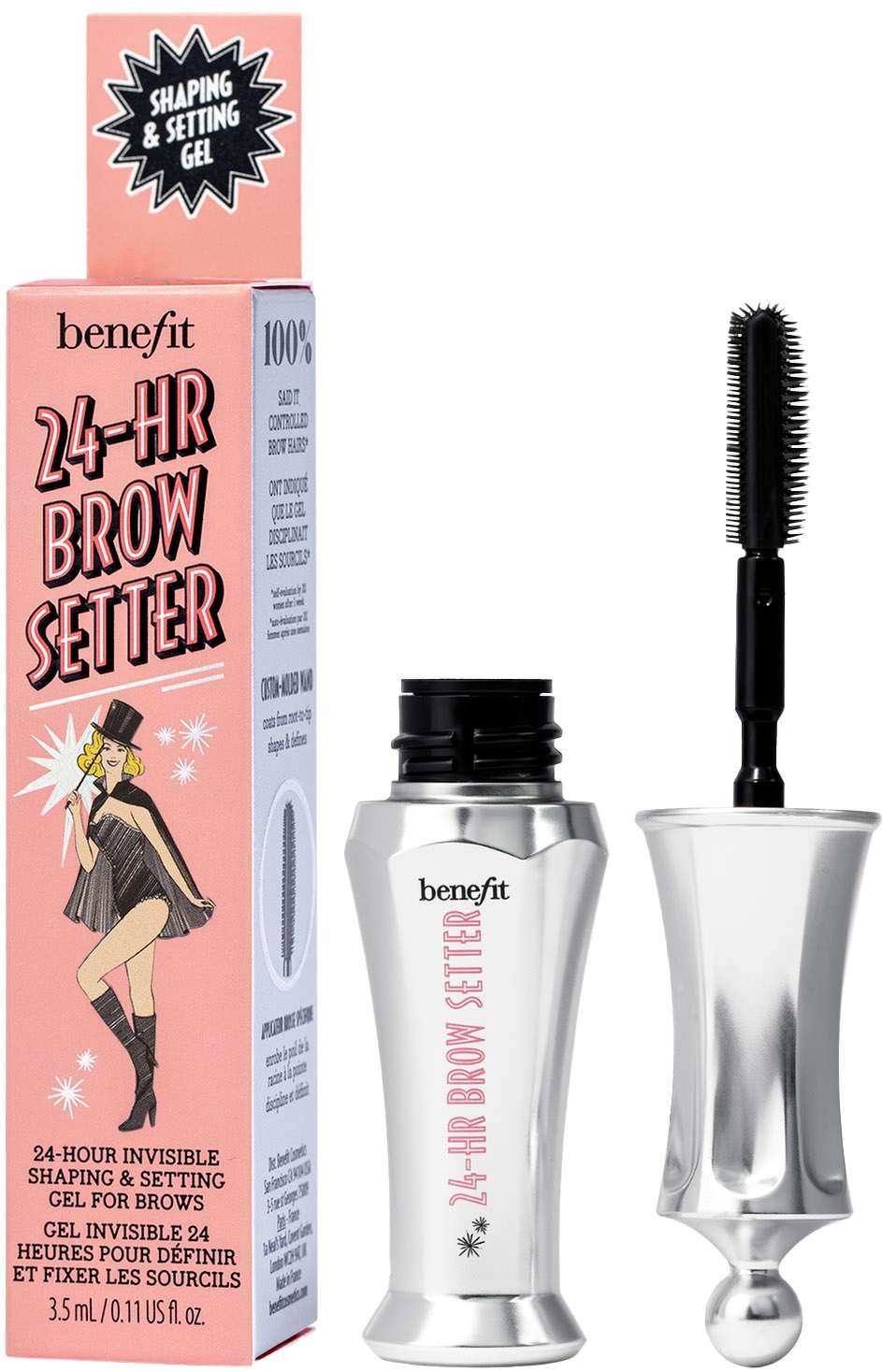 Benefit Minis 24-Stunden Augenbrauen Fixiergel 3,5 ml - Flockenfreie Formel