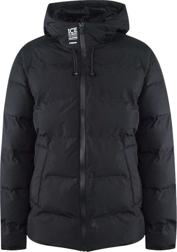 Thumbnail - Ice Iceberg - Schlichte, wattierte schwarze Jacke