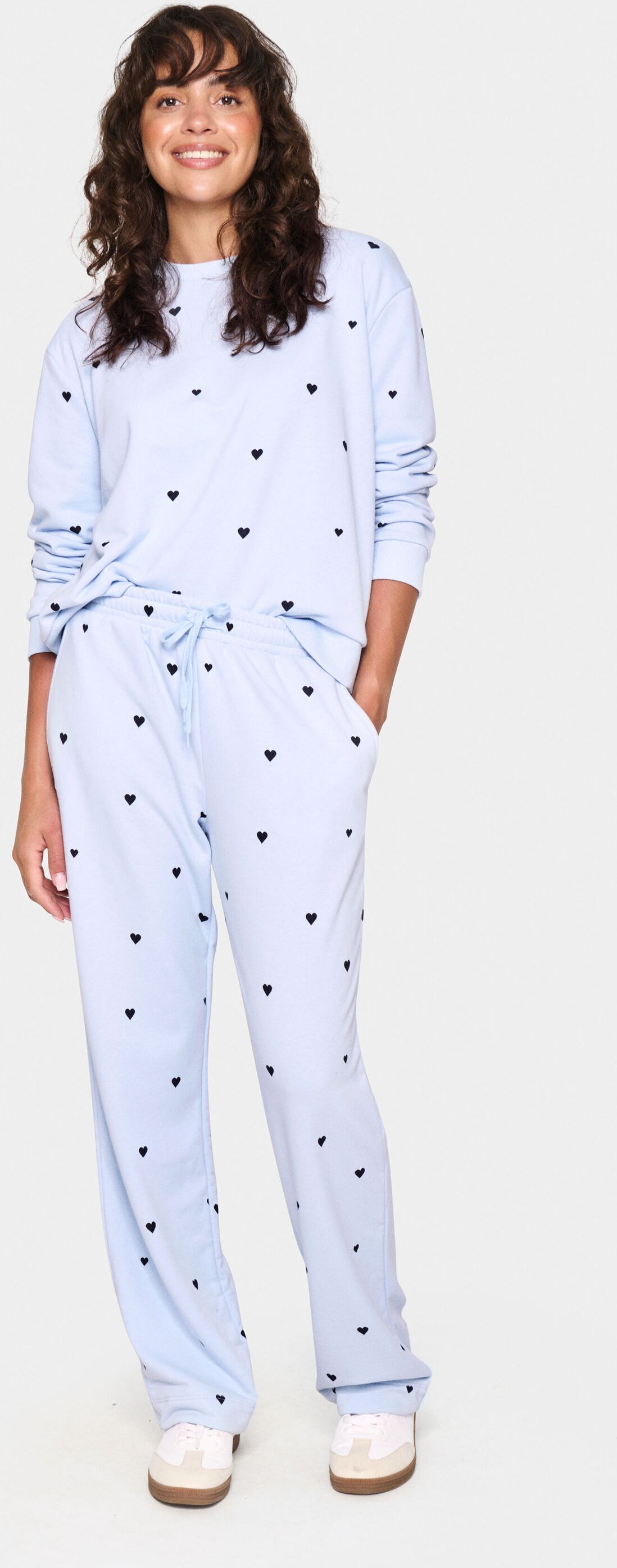 Casual Hose Gerade Passform Heather NightSky Harts blue