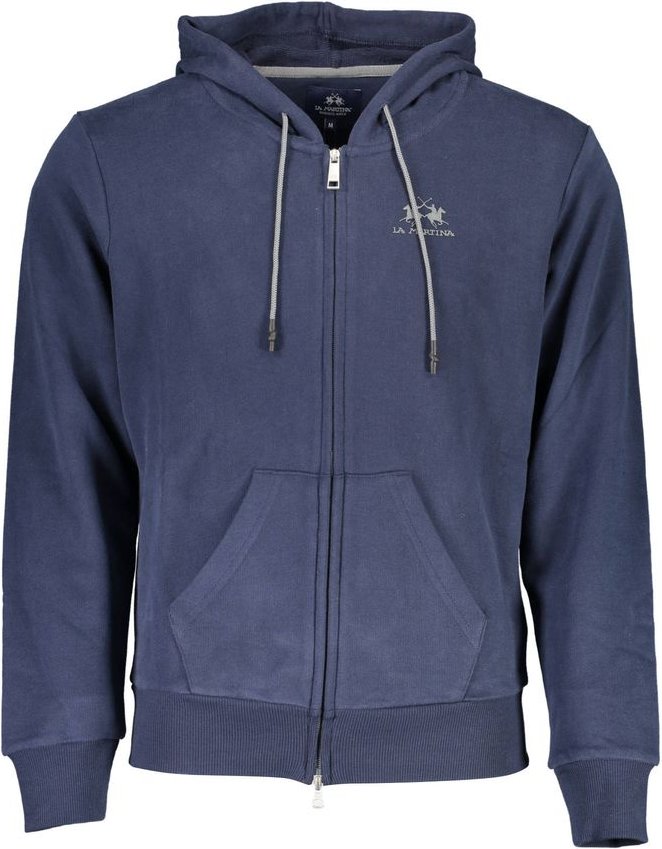 La Martina Blauer Baumwoll-Hoodie für Herren