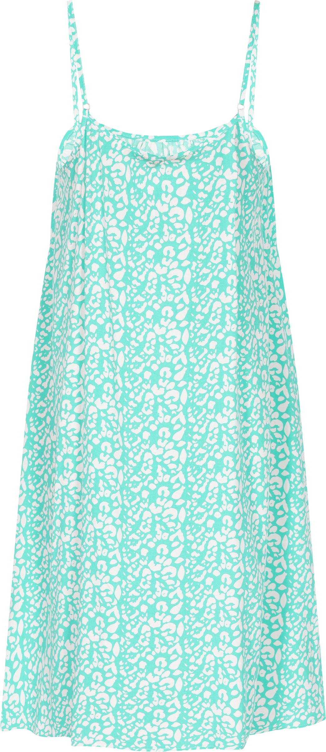 Mymo Kleid Frauen türkis weiß