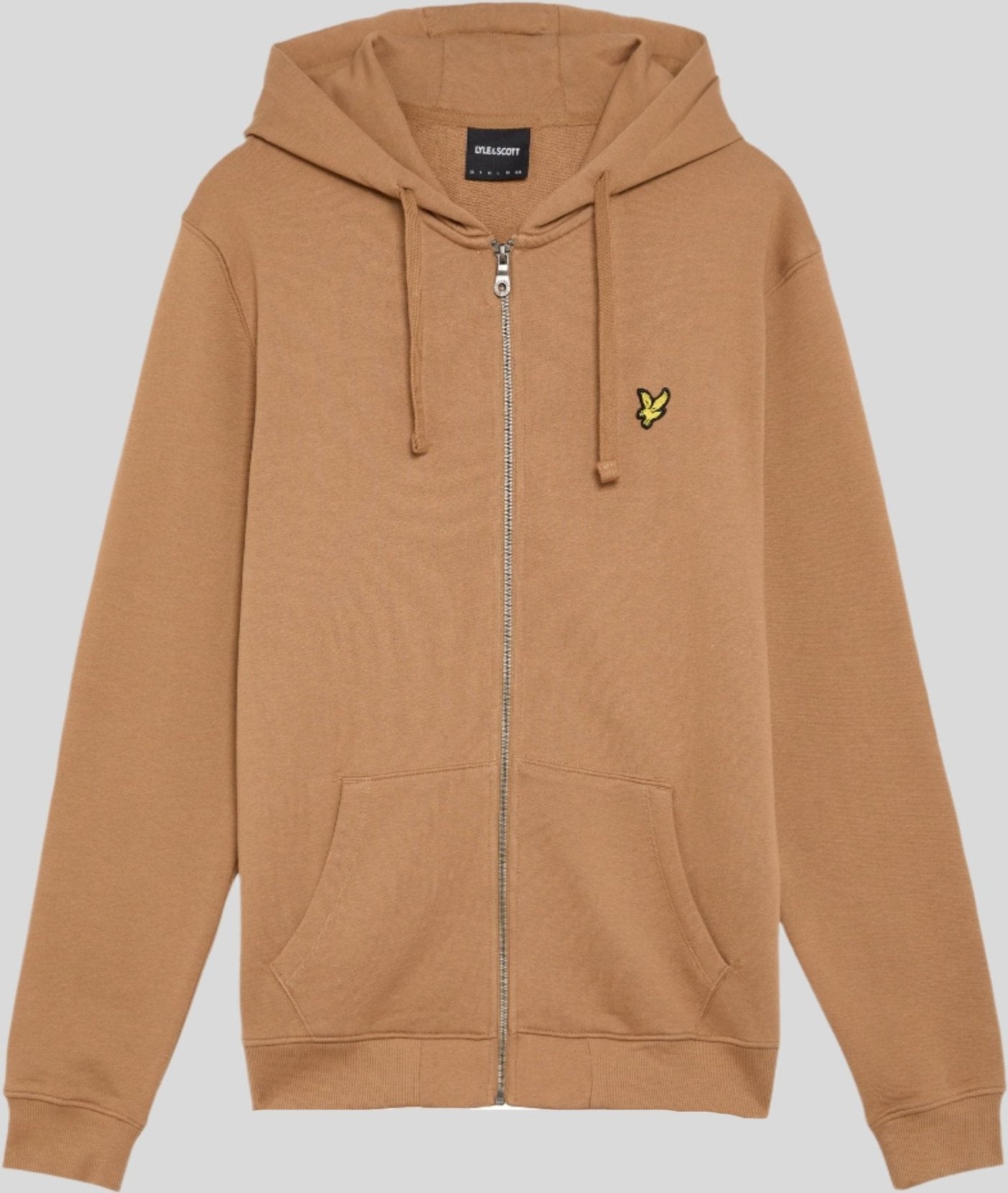 Thumbnail - Lyle & Scott Loopback Baumwoll Vollzip Hoodie - Braun