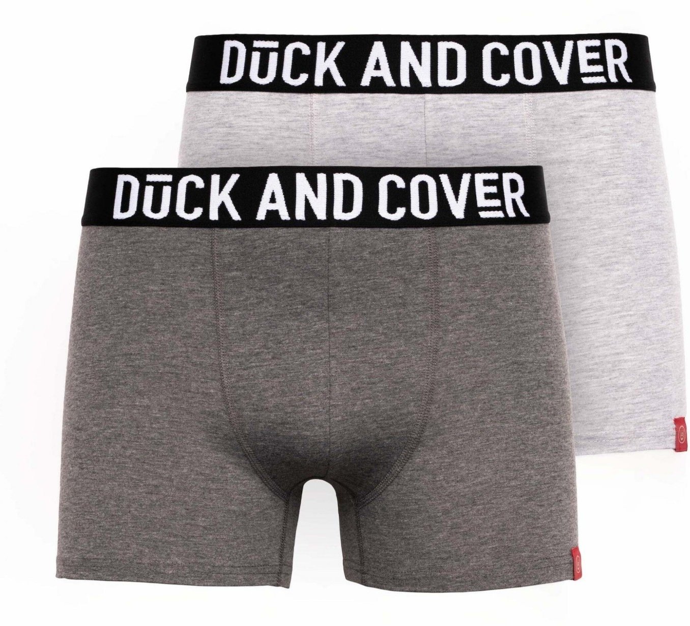 Duck and Cover - "Darton" Boxershorts für Herren (2er-Pack) (Grau meliert)