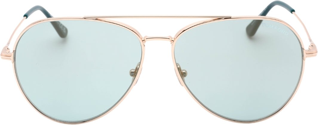 Tom Ford Ft0996 28X glanzende Rosegold-Sonnenbrille