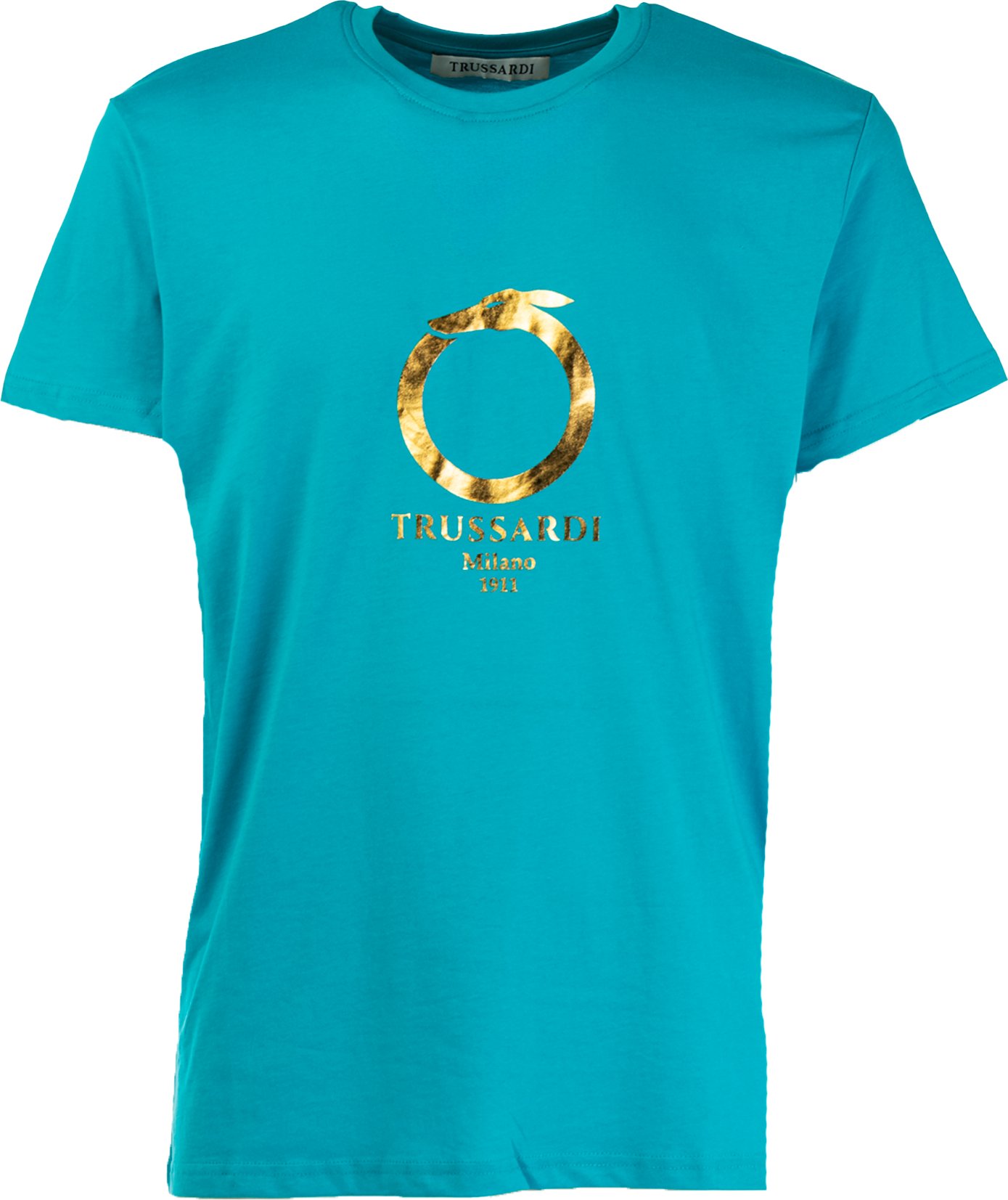 EFFEN HERREN T-SHIRT MIT KURZEN ÄRMELN UND RUNDHALS MIT LOGODRUCK